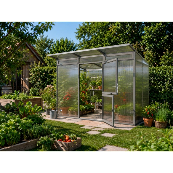 Gewächshaus »Santini«, 6,06 m², anthrazitgrau