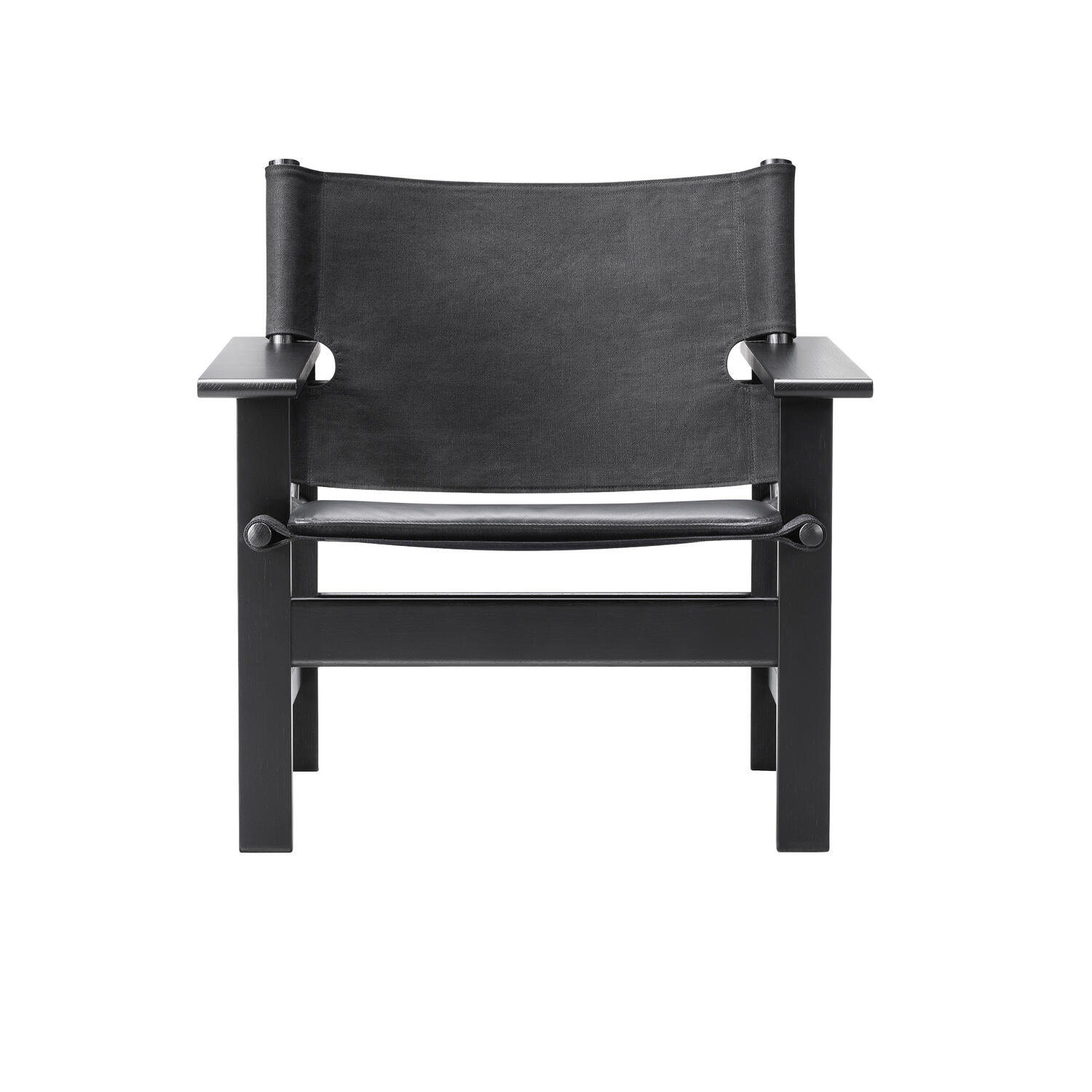 The Canvas Chair loungestol, sortlakeret eg/sort