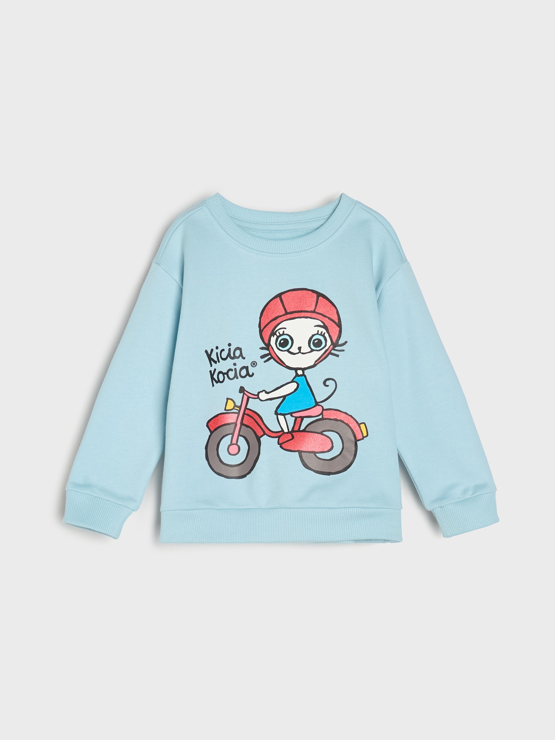 Bluza crewneck z nadrukiem Kicia Kocia