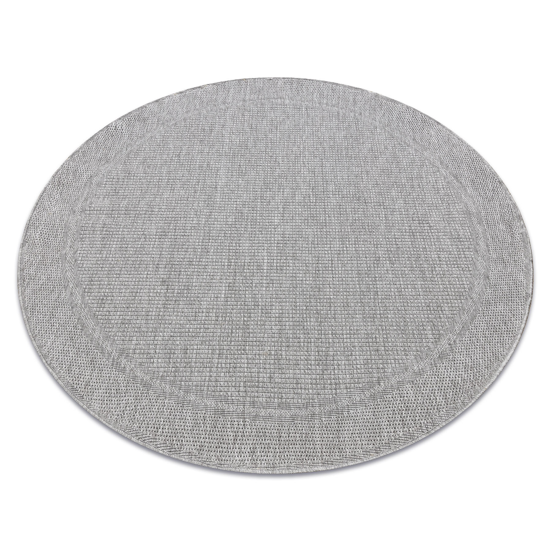 Dywan TIMO 5979 SZNURKOWY SIZAL outdoor ramka jasny szary koło 150 cm