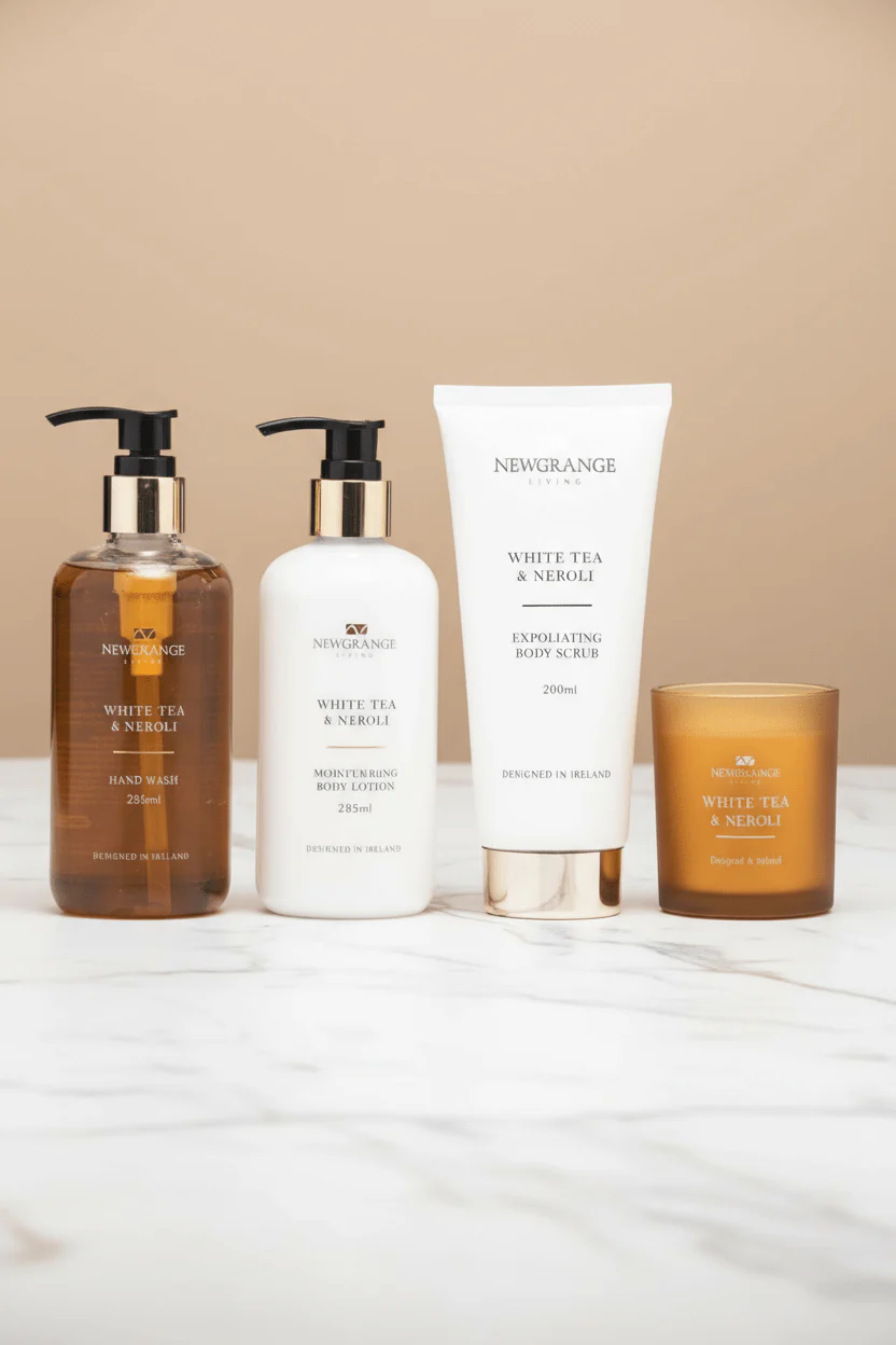 Set Of 4 White Tea & Neroli Luxury Body Care