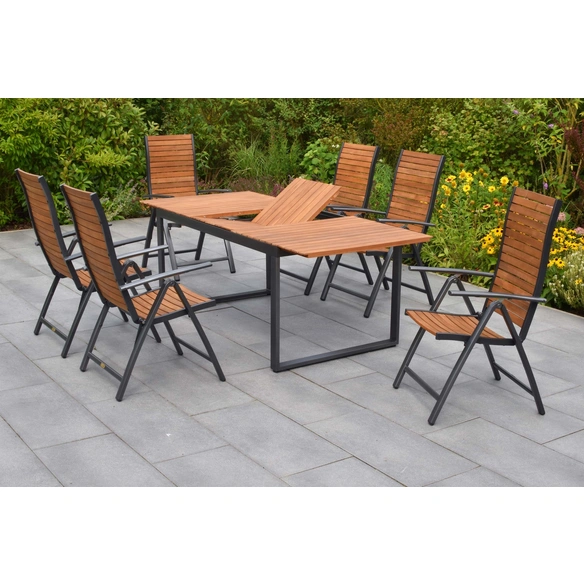Gartenmöbel-Diningset »Santorin«, 7 tlg., 6 Sitzplätze, Aluminium