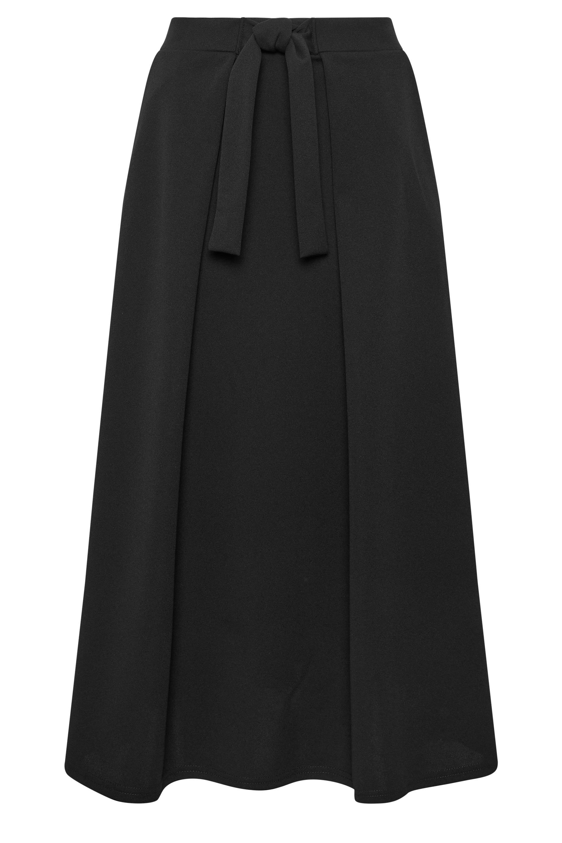 M&Co Petite Tie Waist Midi Skirt