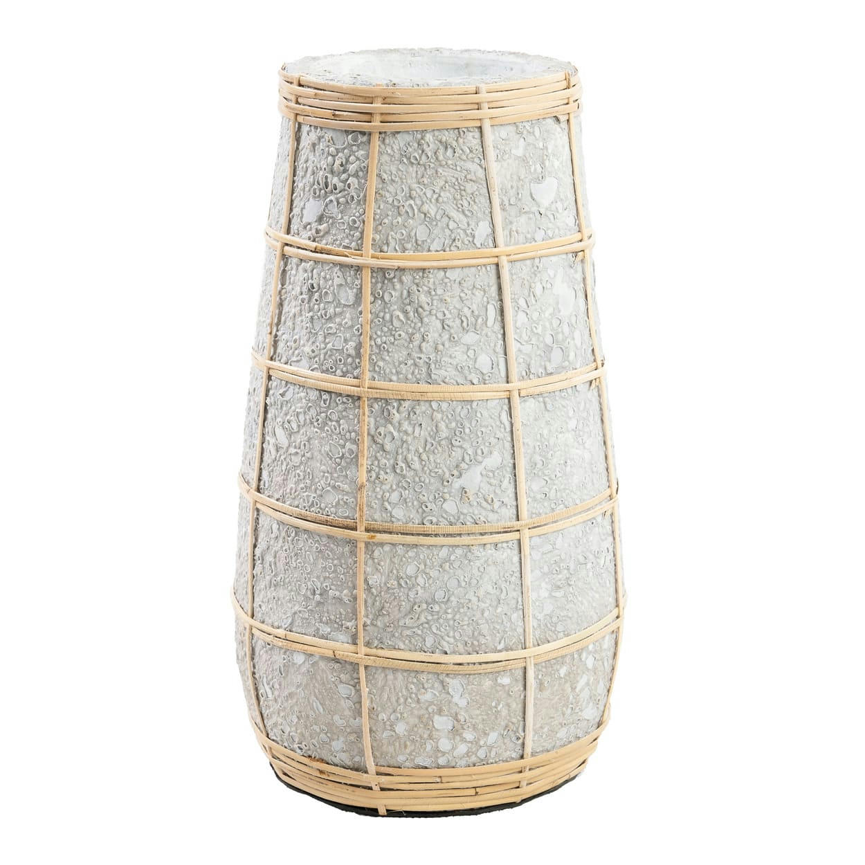CUTIE - Vase en terre cuite gris naturel H26