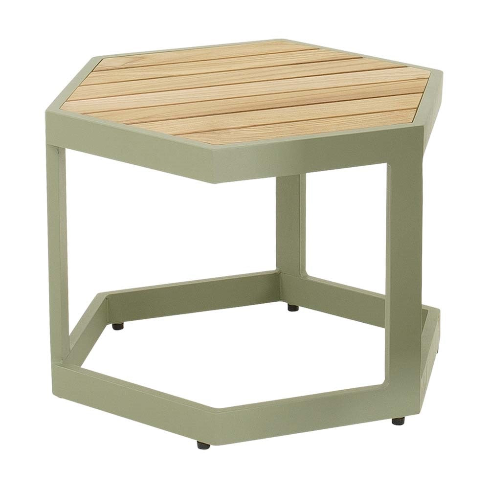 Lesli Living sidetable Esagono - groen - 48x41,5x34cm
