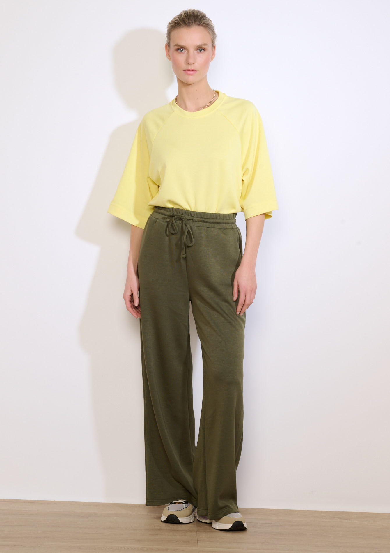 Wijde joggingbroek van modal