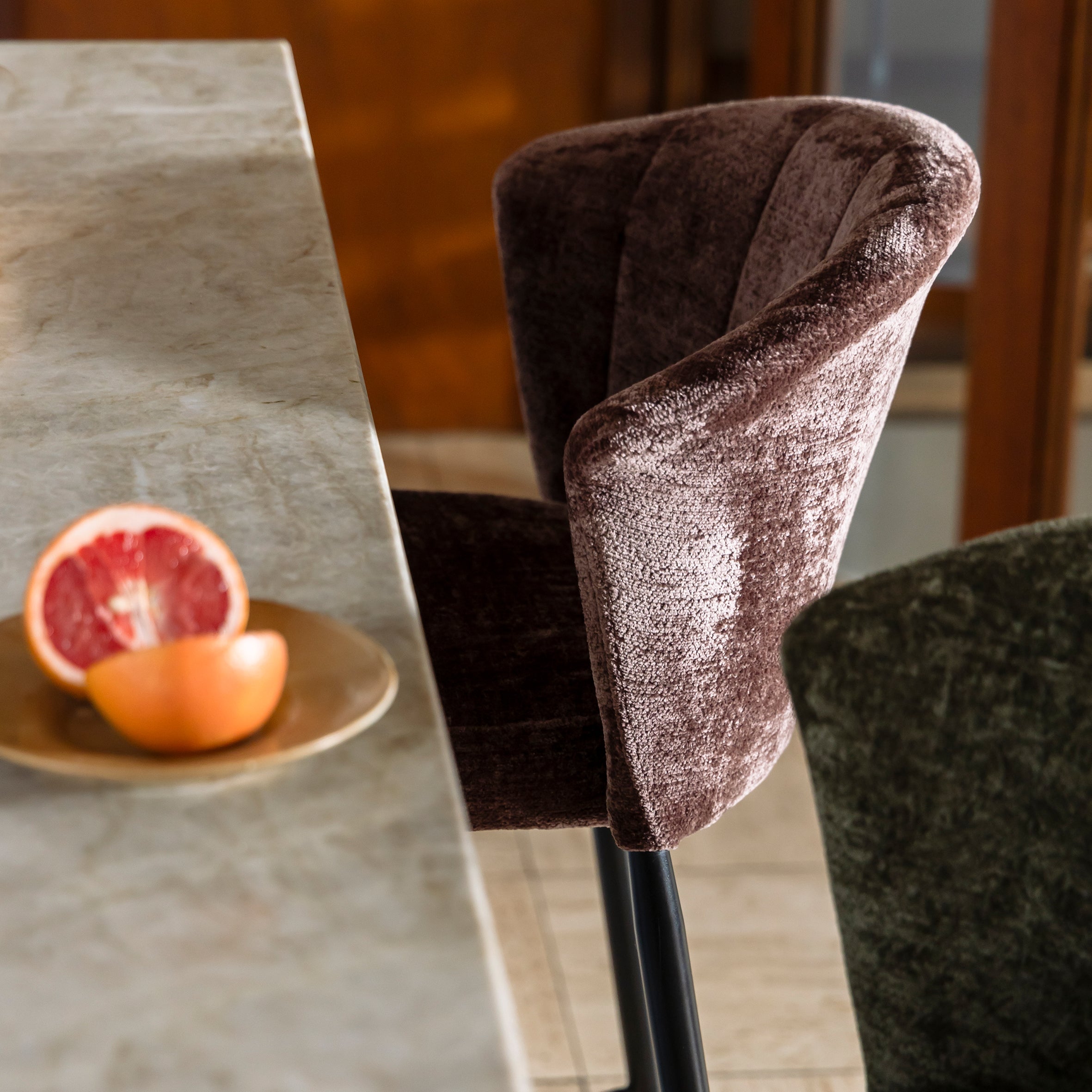 Dutchbone Georgia Barkruk H 75 - Paars