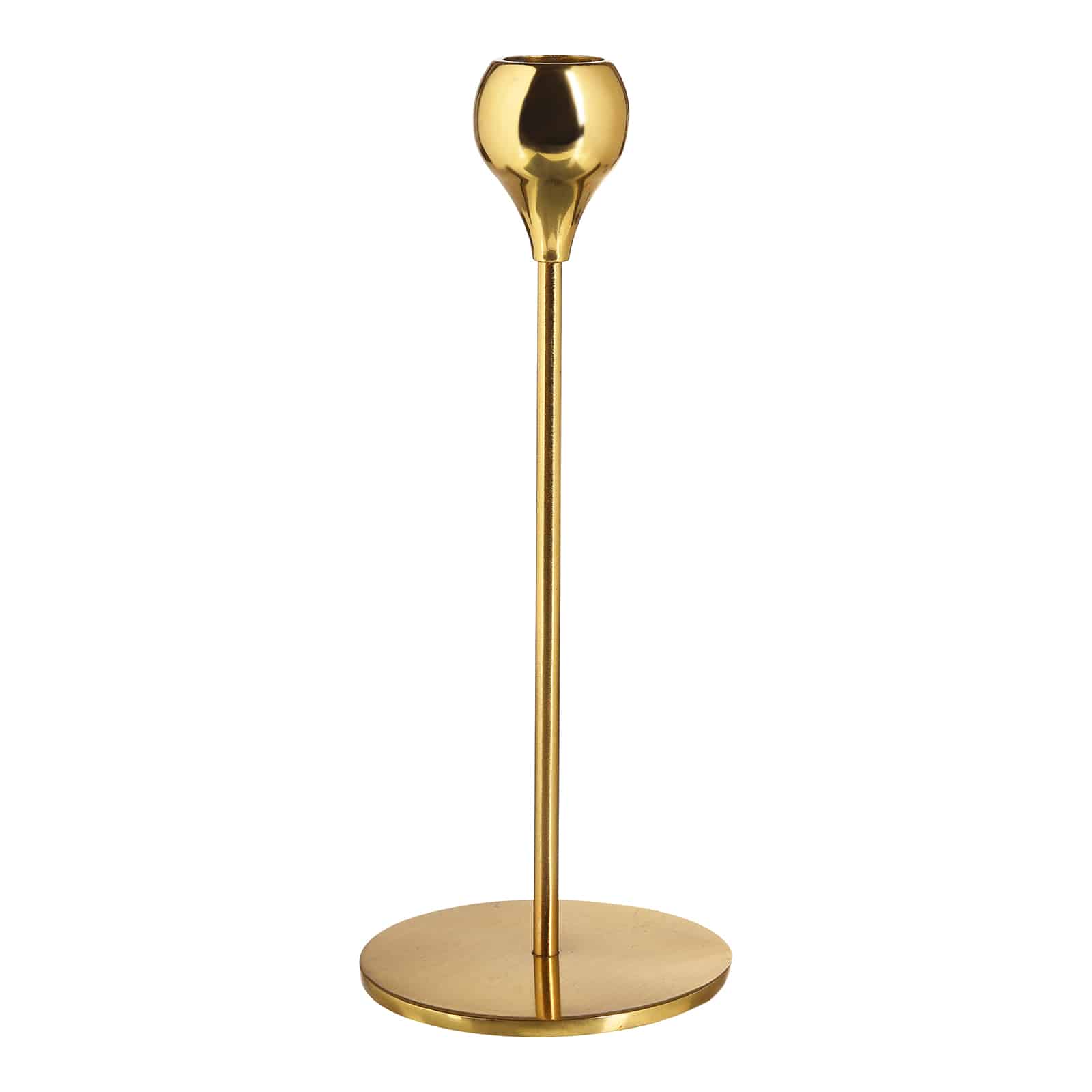 Stabkerzenhalter Simply Gold, ⌀ 9 cm, H 210 mm