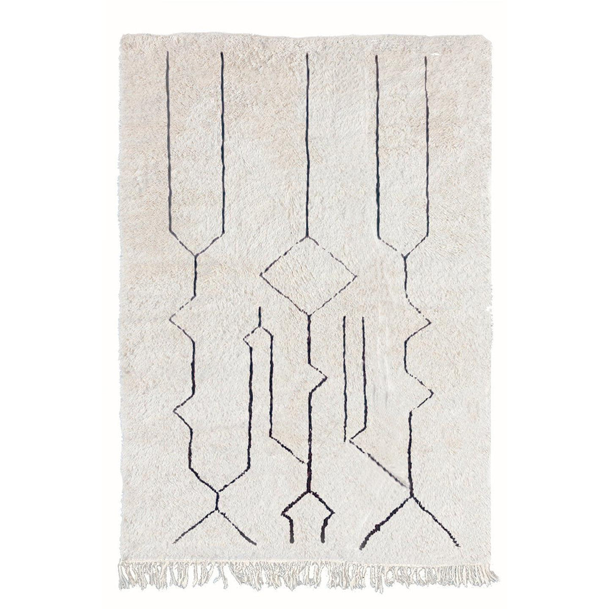 AFK Living vloerkleed Berber - handgemaakt - Wol - 140 cm x 200 cm