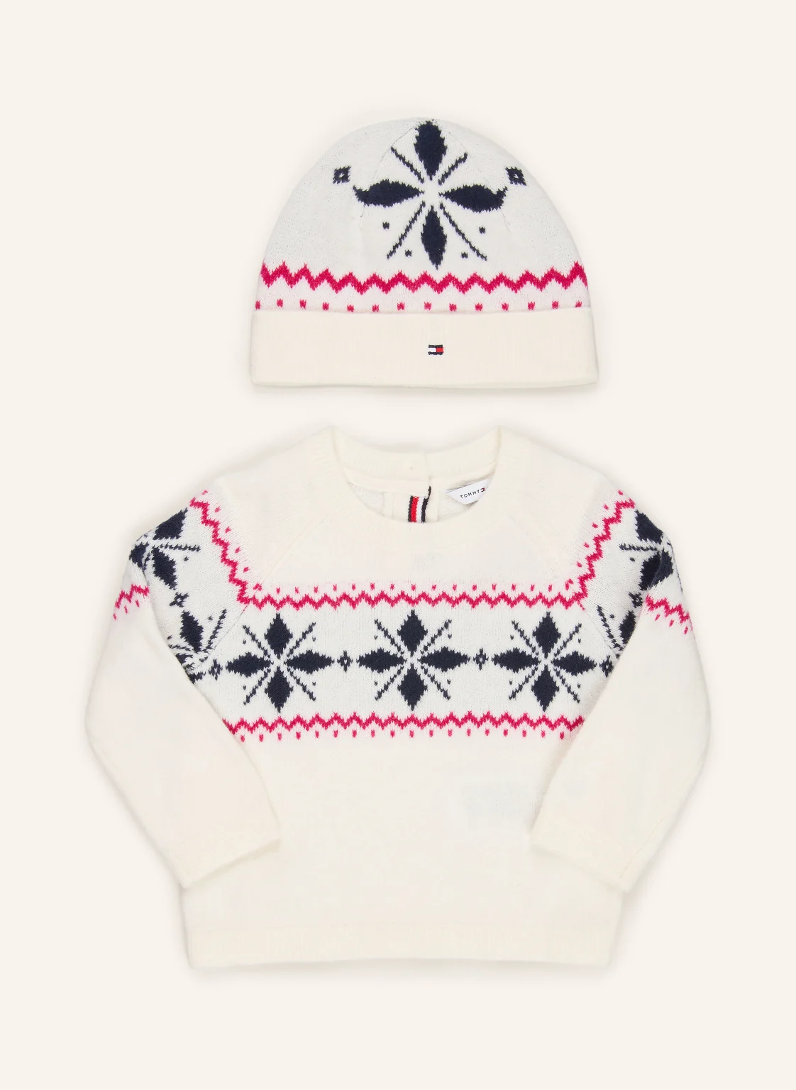 TOMMY HILFIGER Set: Mütze und Pullover