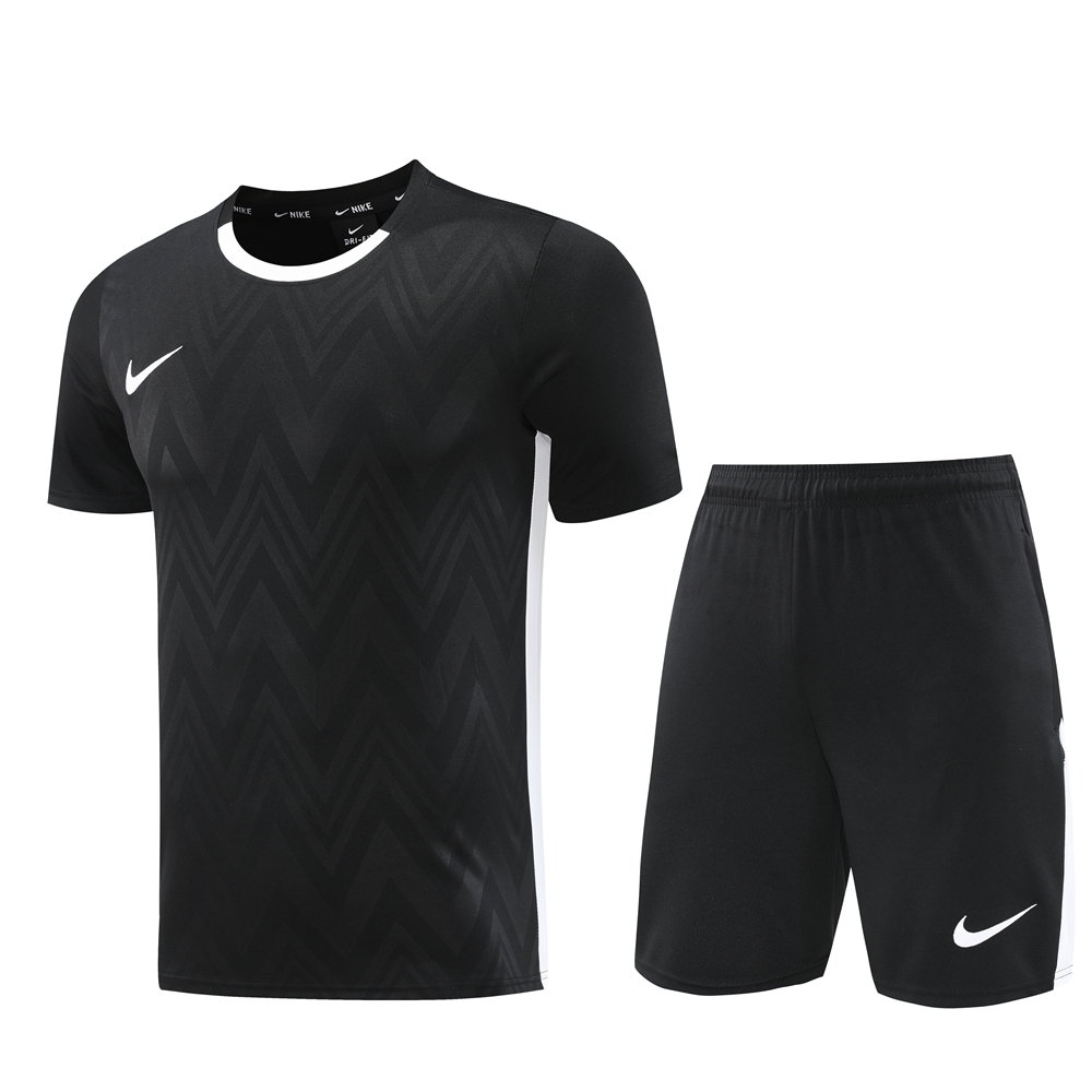 Nike Short Sleeve Training Jersey Set-ND06- Black