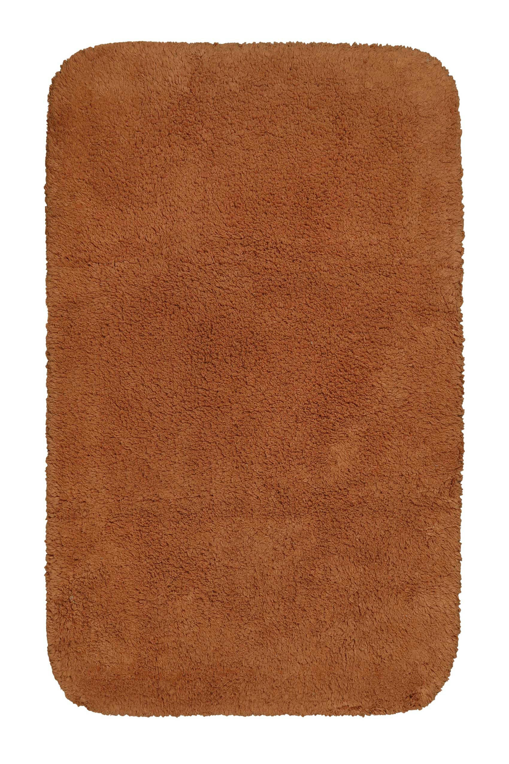 OLE - Tapis de bain doux terracotta coton 60x100