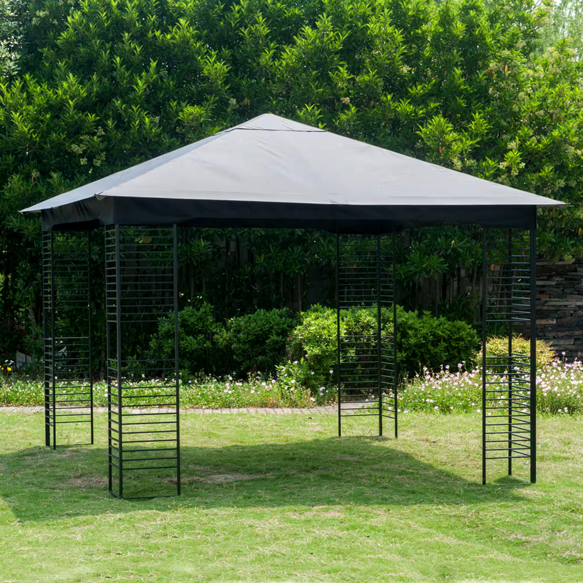For Living Metropolis Outdoor/Patio Gazebo Canopy for Soft-Top Gazebo, Grey