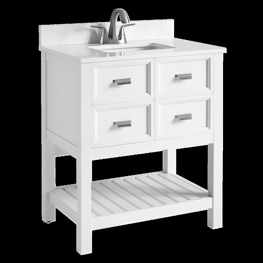 CANVAS Gibsons 2-Drawer Bathroom Vanity, White, 30-in