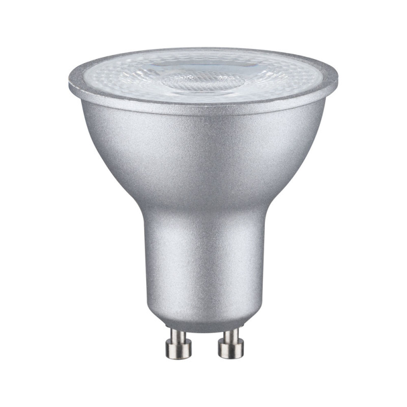 Ampoule LED chrome GU10 blanc chaud 460 lm 7 W PAULMANN