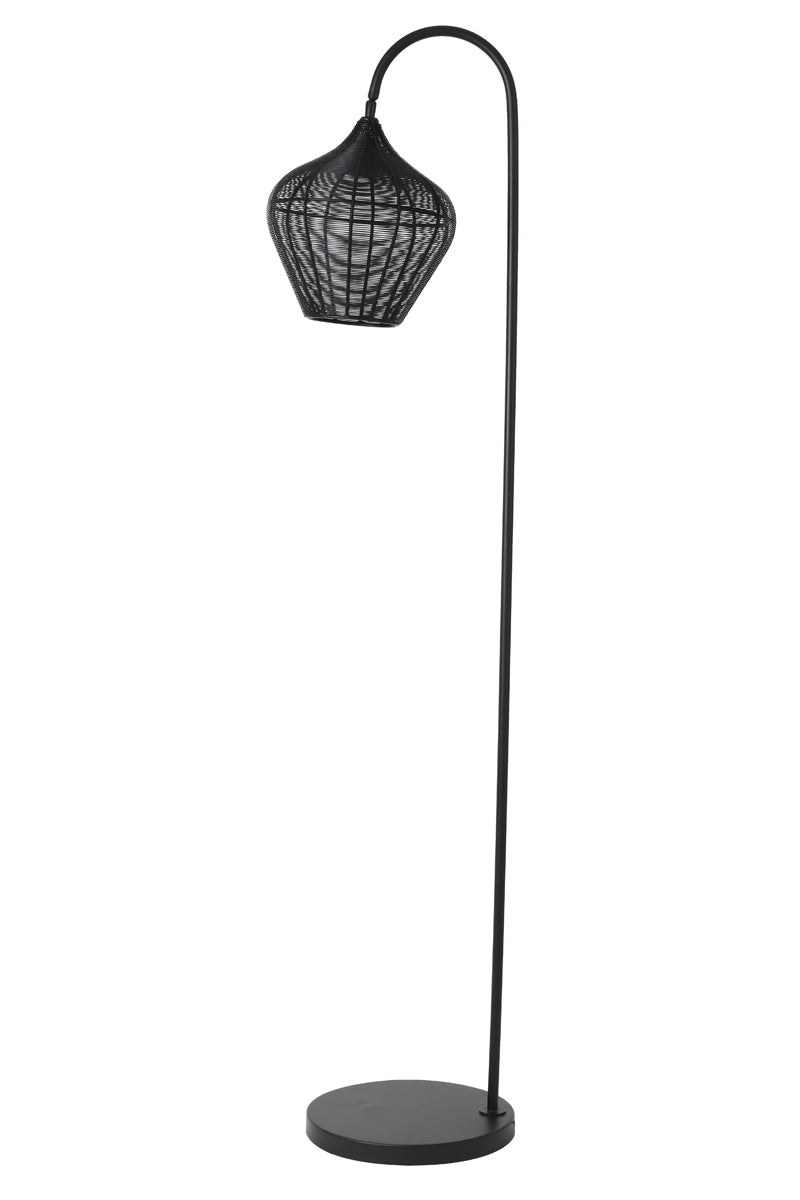 Light & Living vloerlamp ALVARO - 35x30x160cm - zwart