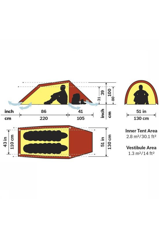 Hilleberg Anjan 2-Persoons Tunneltent