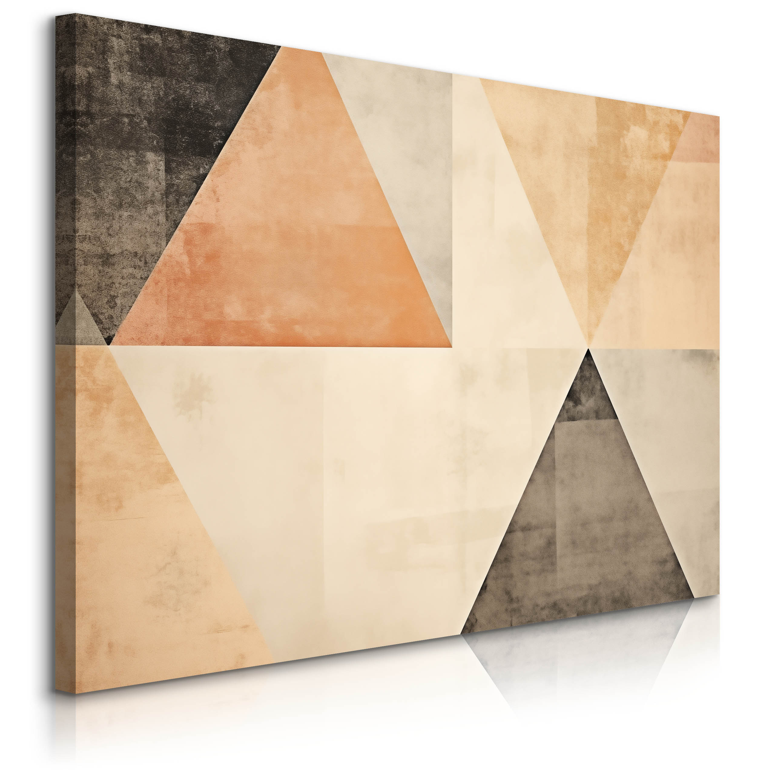 Obraz Ścienny Do Salonu Abstrakcja Trójkąty Wzór Geometryczny Boho 30x20cm