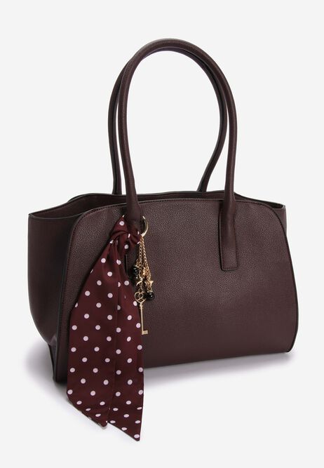 Womens Burgundy Large Tote Bag