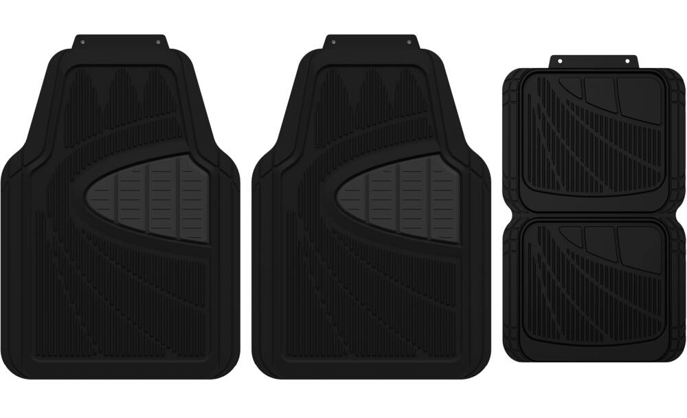 MotoMaster 2-Tone Car Floor Mat Set, 4-pk