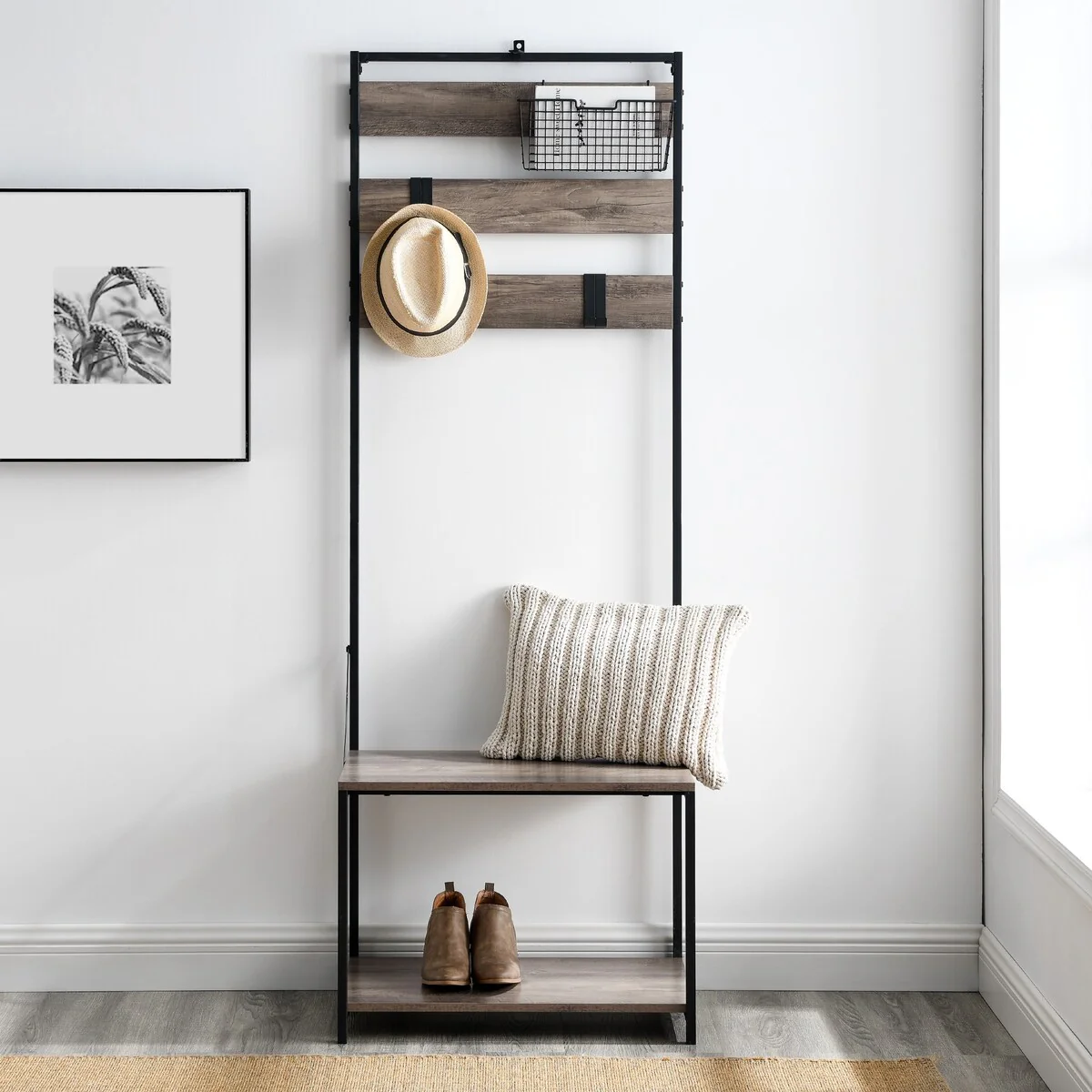 DISCO Kujawa 68-inch Tall Slat Hall Tree