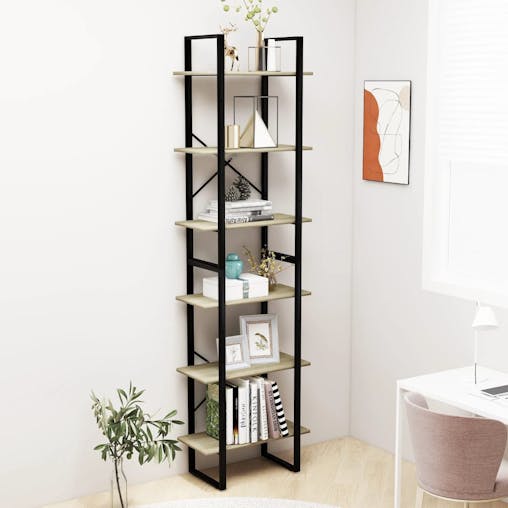 NNEVL Storage Shelves 2 pcs Sonoma Oak 60x30x210 cm Chipboard