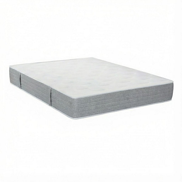 Matelas Essenzia LEVITATION Très Ferme 1000   Sommier Tradition Graphic 13 cm   Pieds 120x190 Gris clair Ressorts