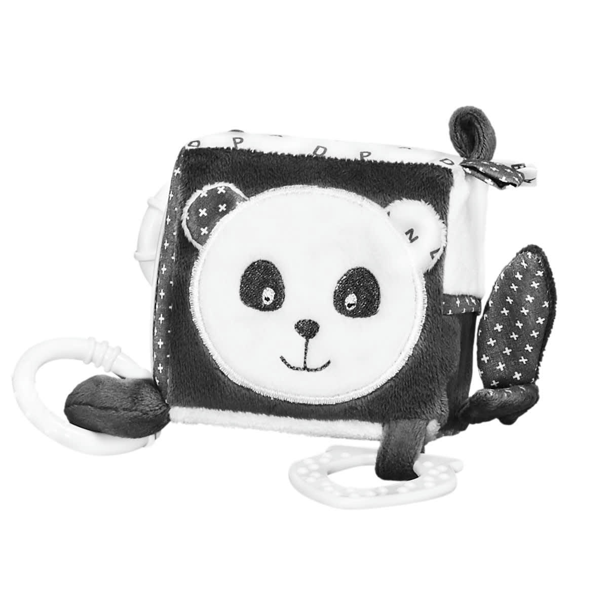 CHAO CHAO - Cube d'activités en velours gris