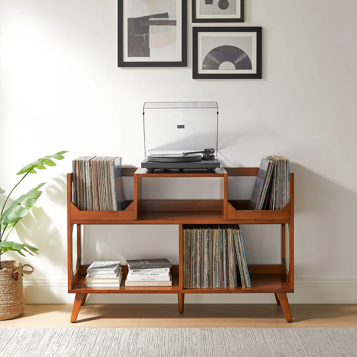 Crosley Asheville Large Record Storage Console
