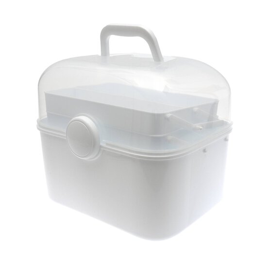 White Craft Tote Caddy 28cm x 23cm