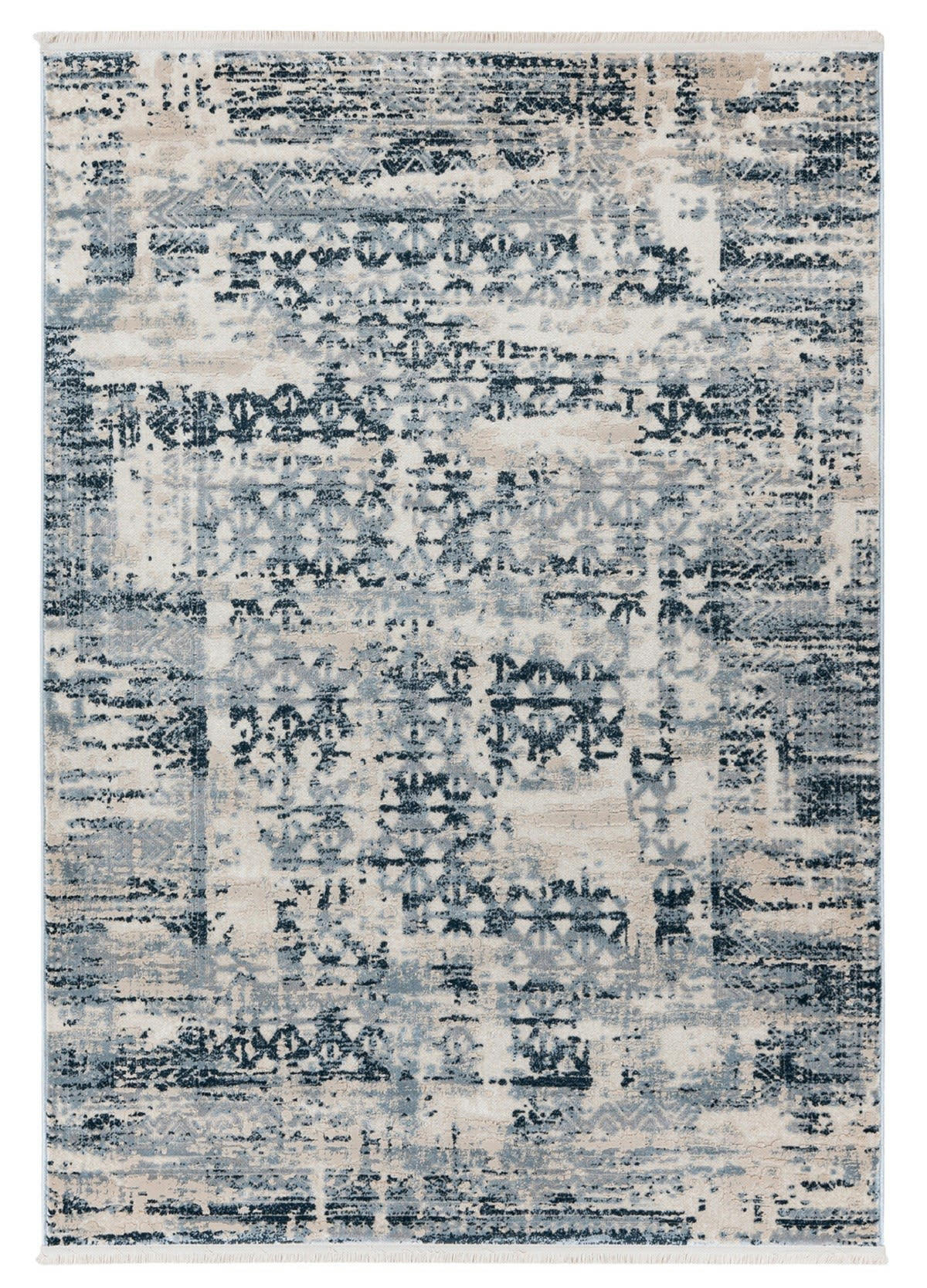 GEFO - Tapis de salon en polypropylène beige 80x160 cm