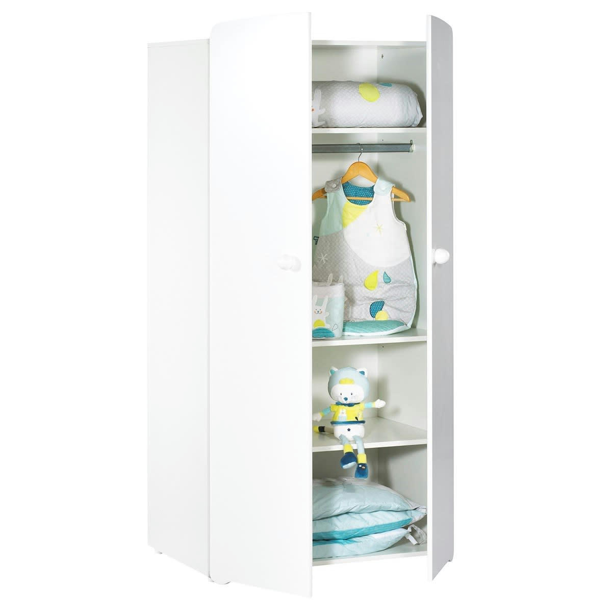 BASIC - Armoire bébé 2 portes
