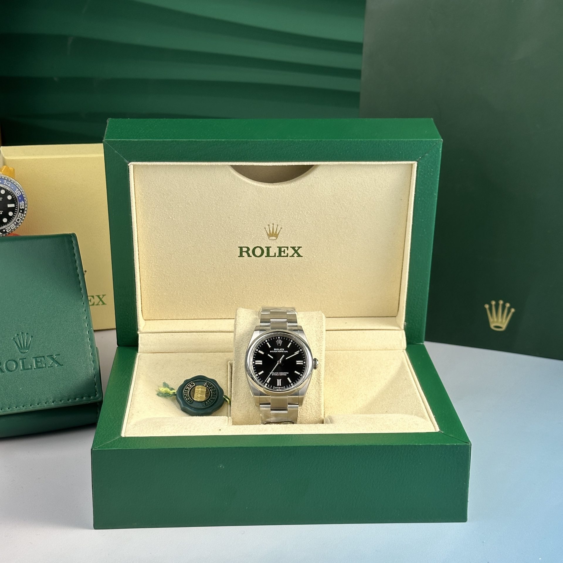 Rolex Oyster Perpetual 126000 904L Steel Black Dial 36mm Oyster Super Clone