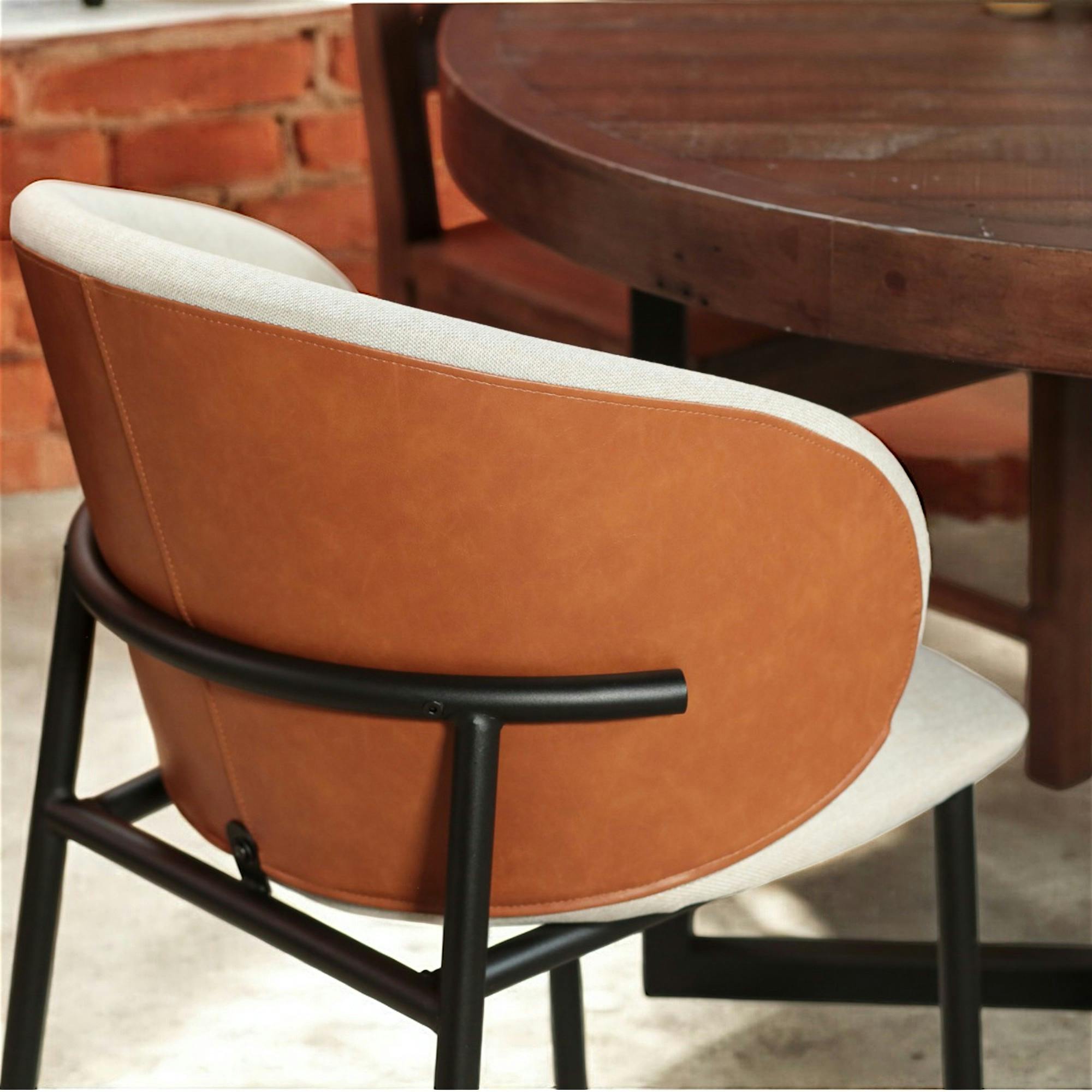 Chaise design beige (lot de 2) HAWAI