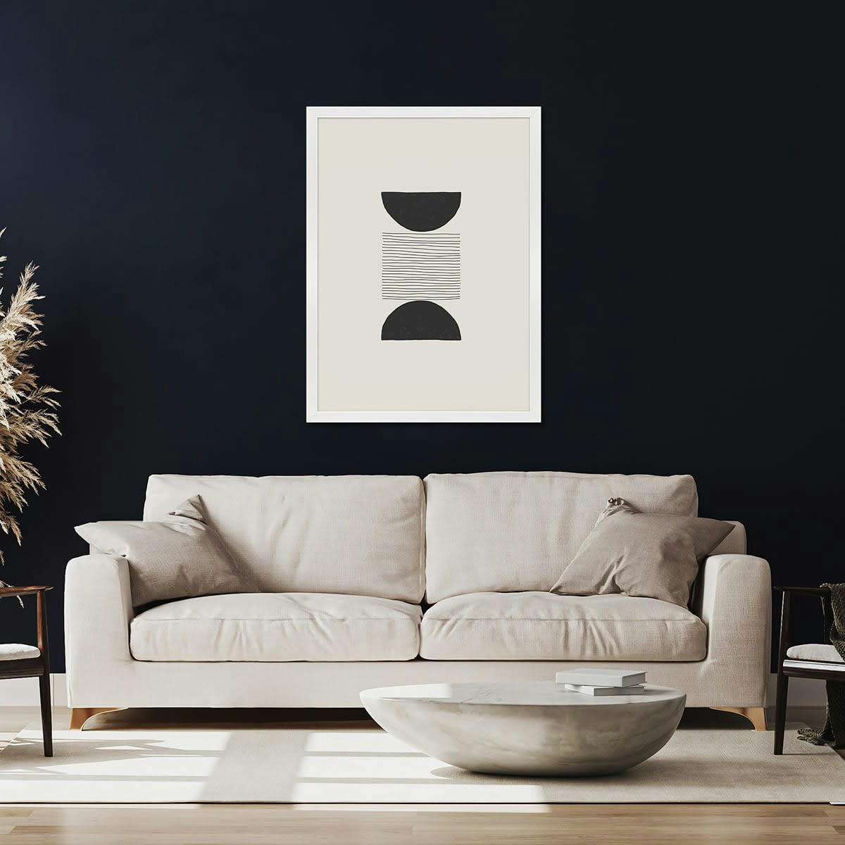 ETERNEL - Cadre photo design blanc 50x70 cm bois reconstitué fsc