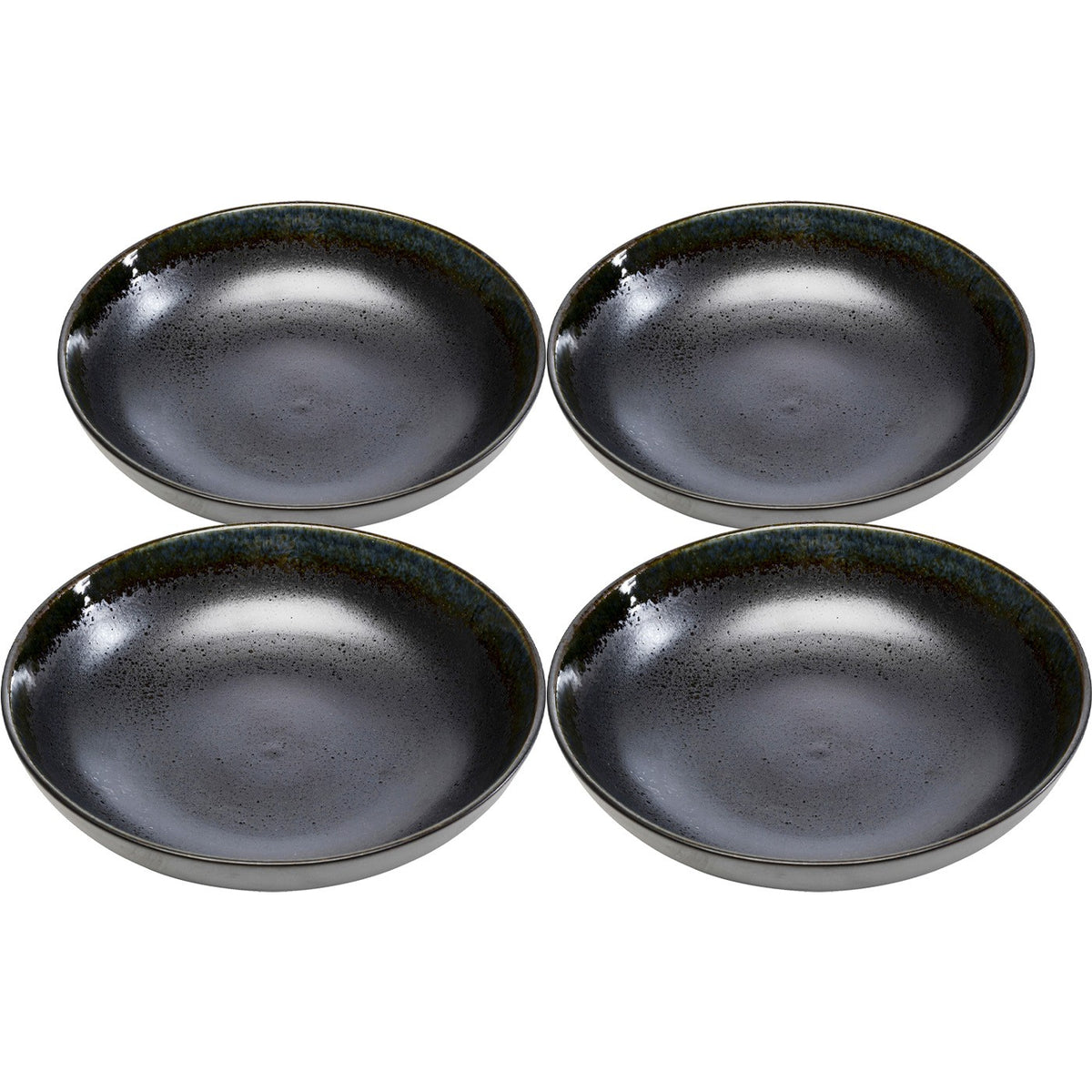 Kare Design Soepborden Kassandra zwart Ø23cm (4/set)