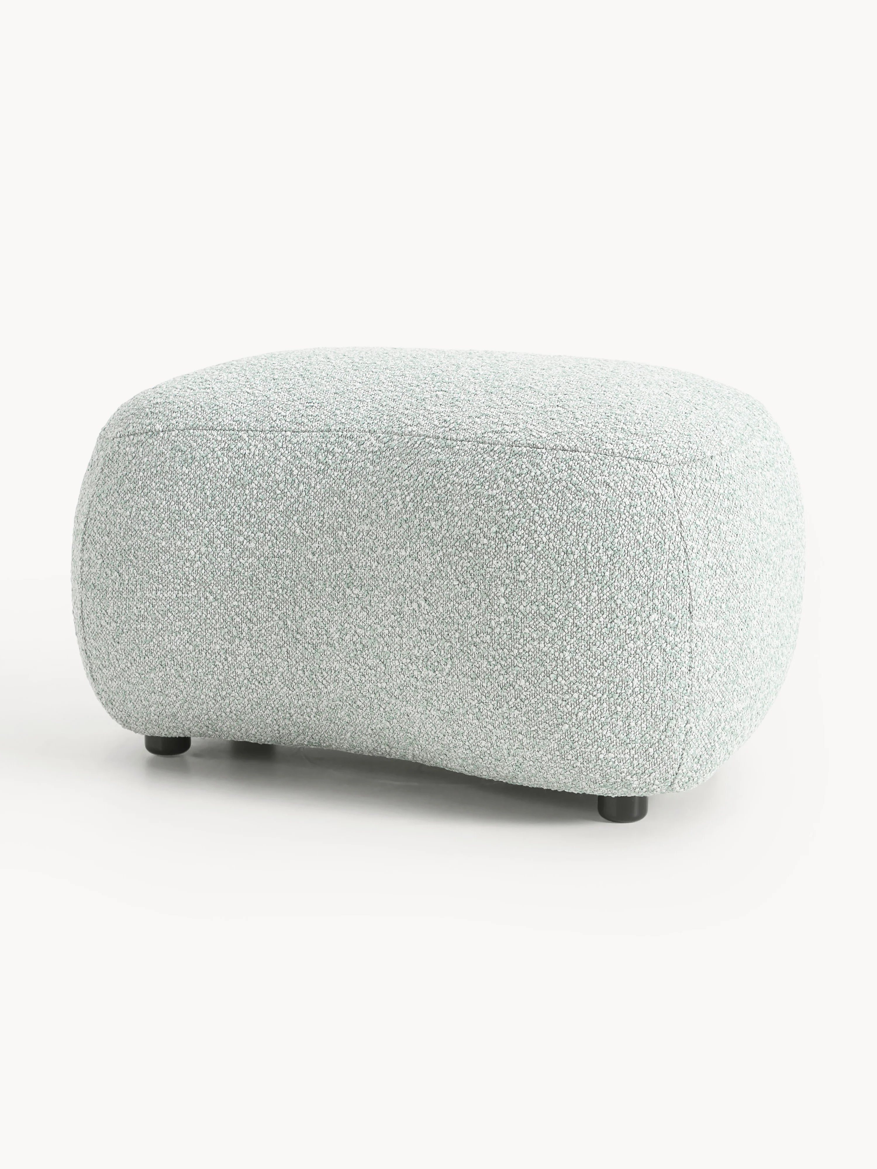 Bouclé-Sofa-Hocker Alba