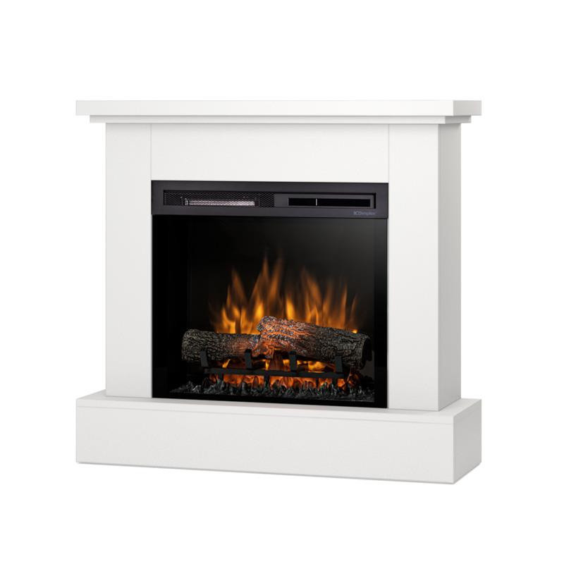 Kominek elektryczny ścienny 23" XHD realistyczny ogień biały Warmtec Jukon