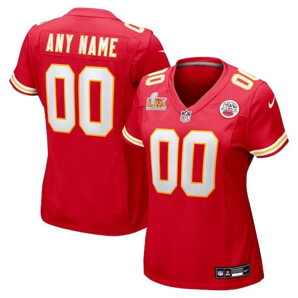 Kansas City Chiefs Nike Women's Super Bowl LIX Custom Game Jersey - Red