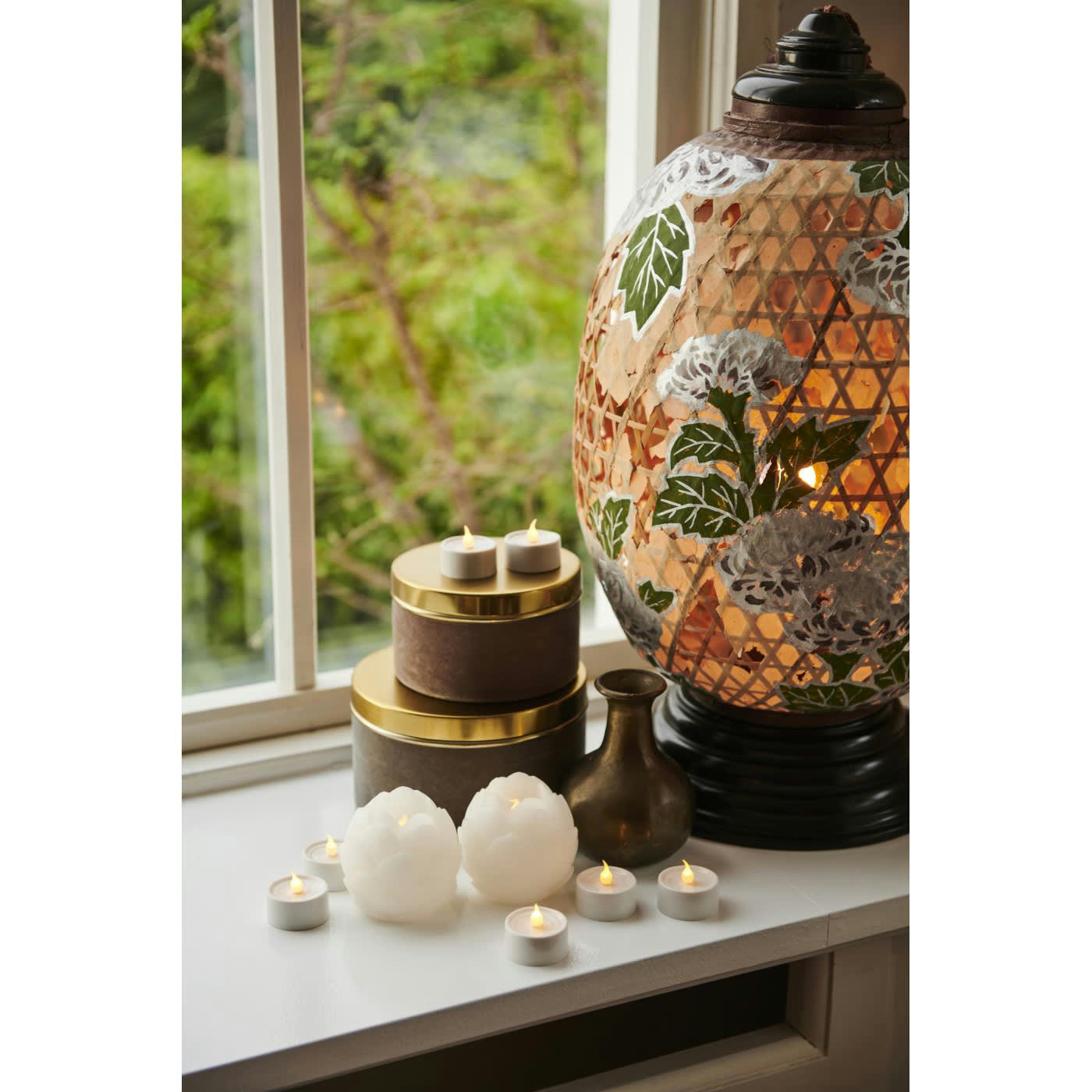 - Set de 4 Bougies LED Lone 3 x 2cm à Piles