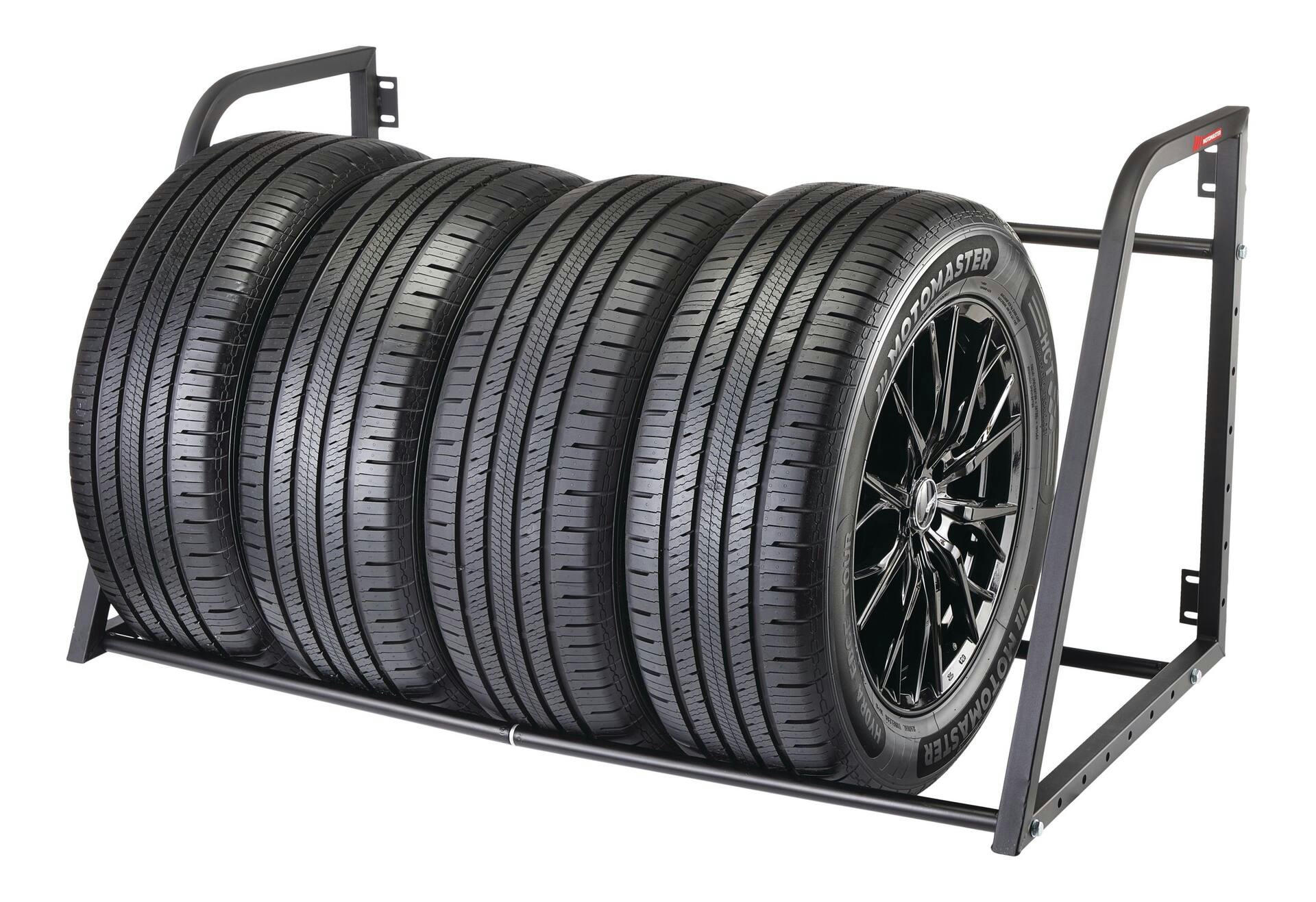 MotoMaster Wall Mount Tire Rack 375-lb