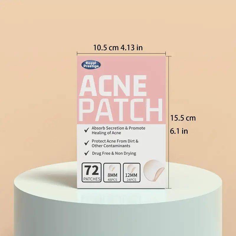 Dyzi 72 Invisible Acne Patch Pimple Stickers For Zits & Blemishes