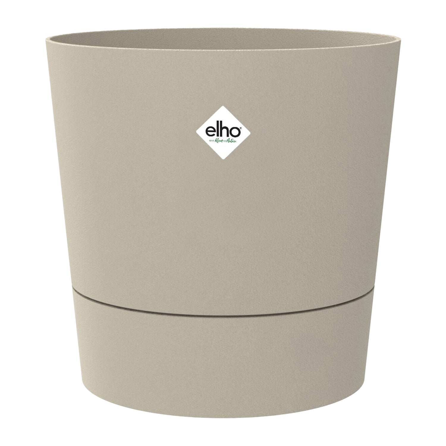 Elho Foss Rond - Beige - Ø 43 x H 43 cm - Buiten - 100% gerecycled kun