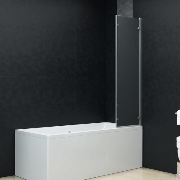 vidaXL Folding Shower Enclosure 3 Panels ESG 51.2"x54.3"
