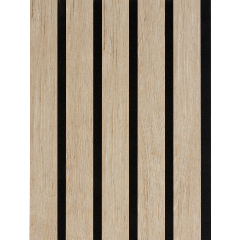 Lambris revêtu Decowall Acoustic Advanced chêne naturel 260 x 30 x 3,5 cm 2 pièces CANDO