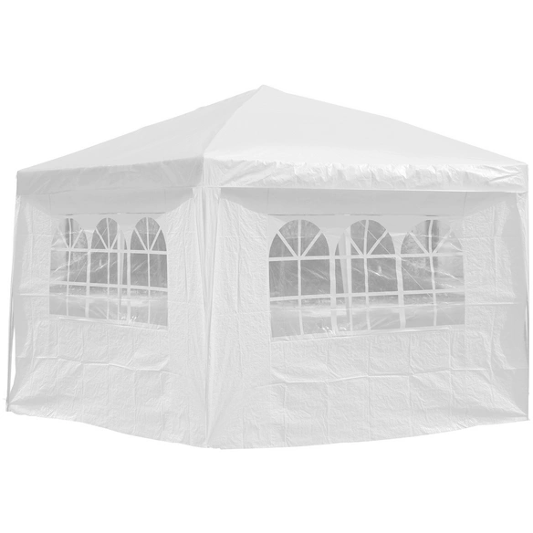 Seitenteile, Breite: 290 cm, Polyethylen, weiß, mit Fenster