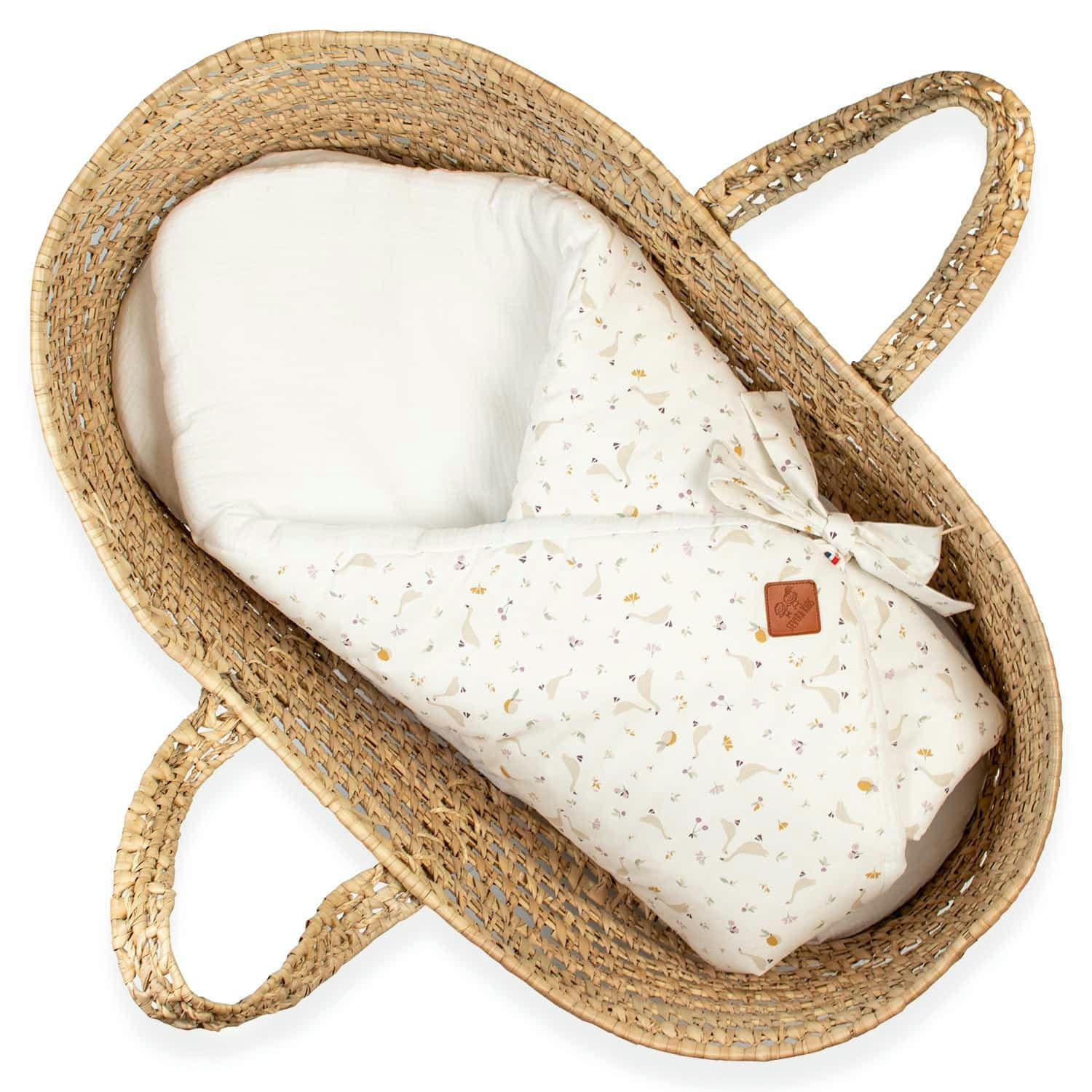SIDONIA - Gigoteuse d'emmaillotage en coton  100% coton et gaze de coton