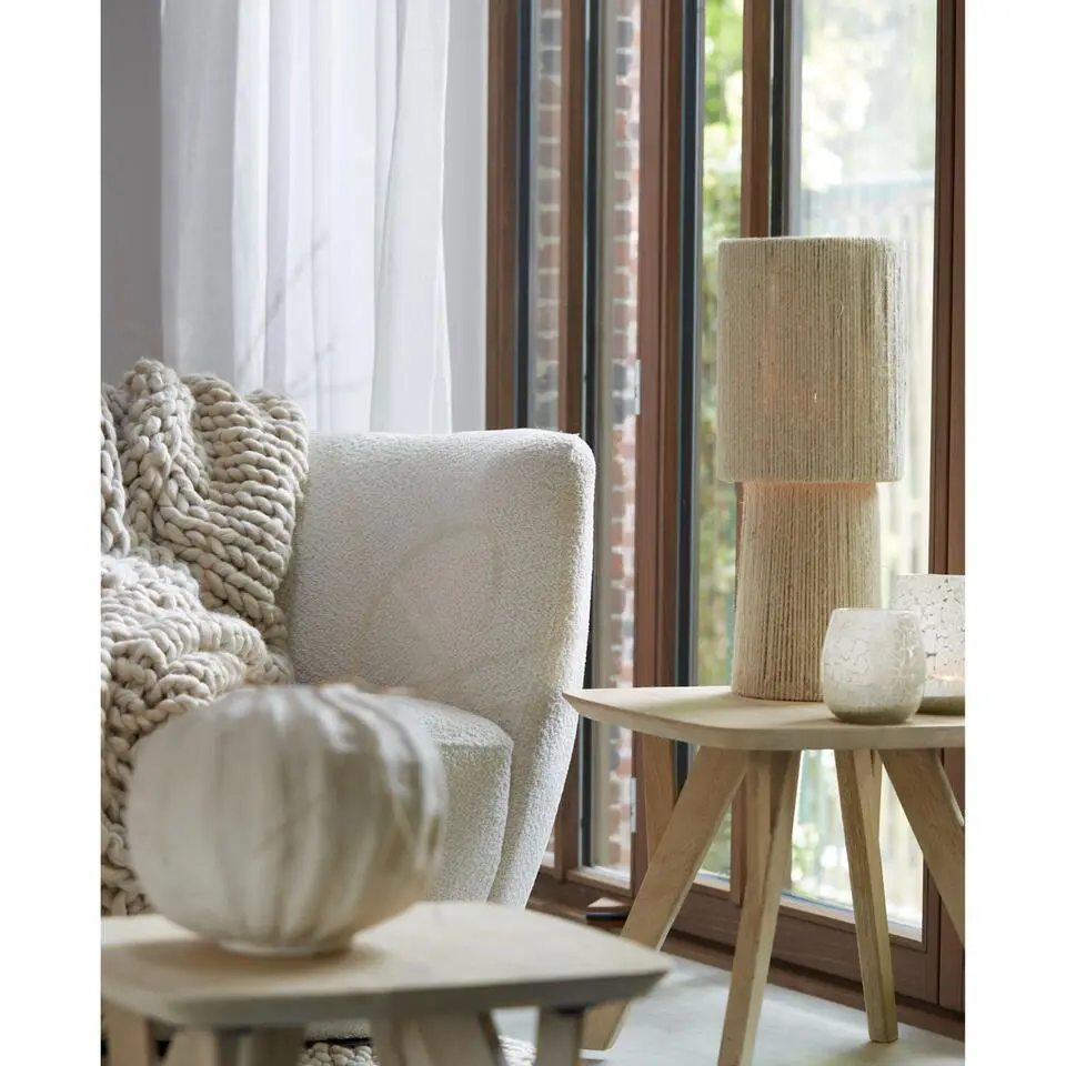 Tafellamp Pitino - Bruin - 21.5x21.5x54.5cm