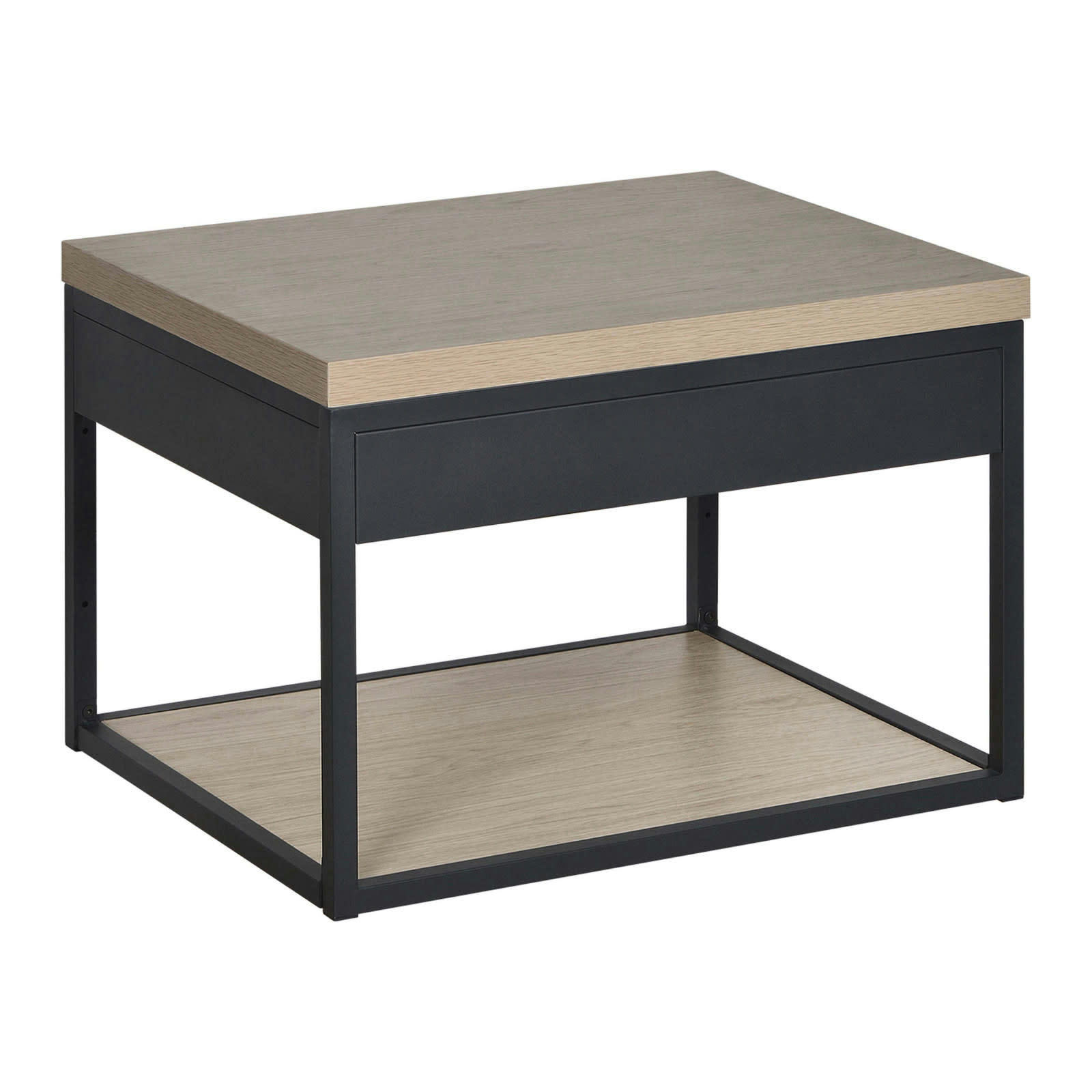 WILL - Meuble de salle de bain en métal et bois avec plan 60 cm WILL