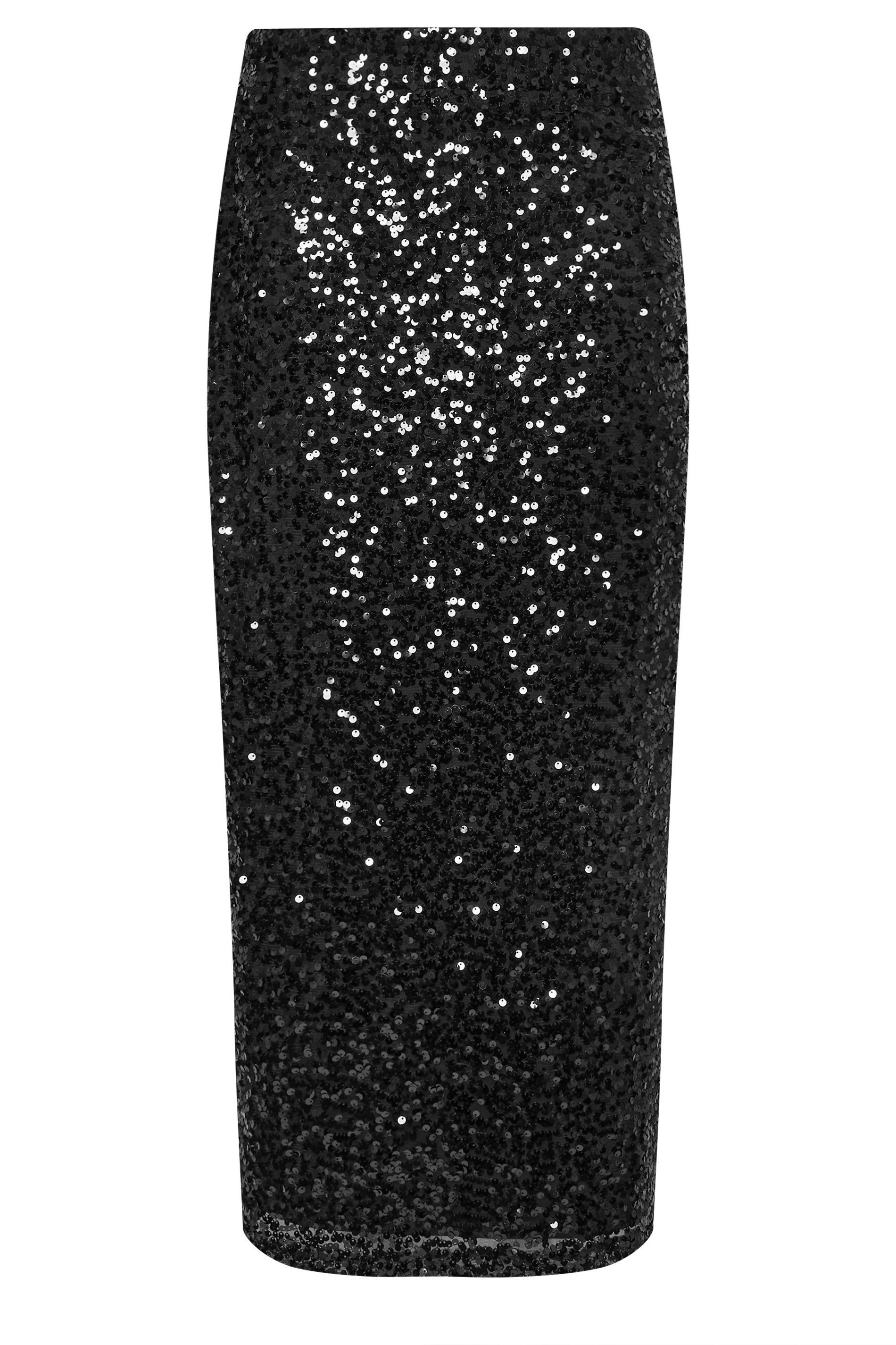 M&Co Sequin Midi Skirt